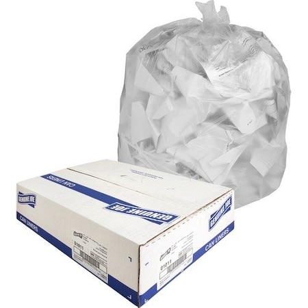 Genuine Joe TRASH CAN LINER, 16 GALLON, .6MIL, 24X31 GJO01011